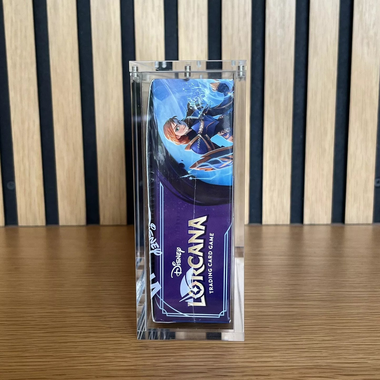 Premium Lucite Acrylic Display Case for Disney Lorcana Booster Box UV Resistant Magnetic
