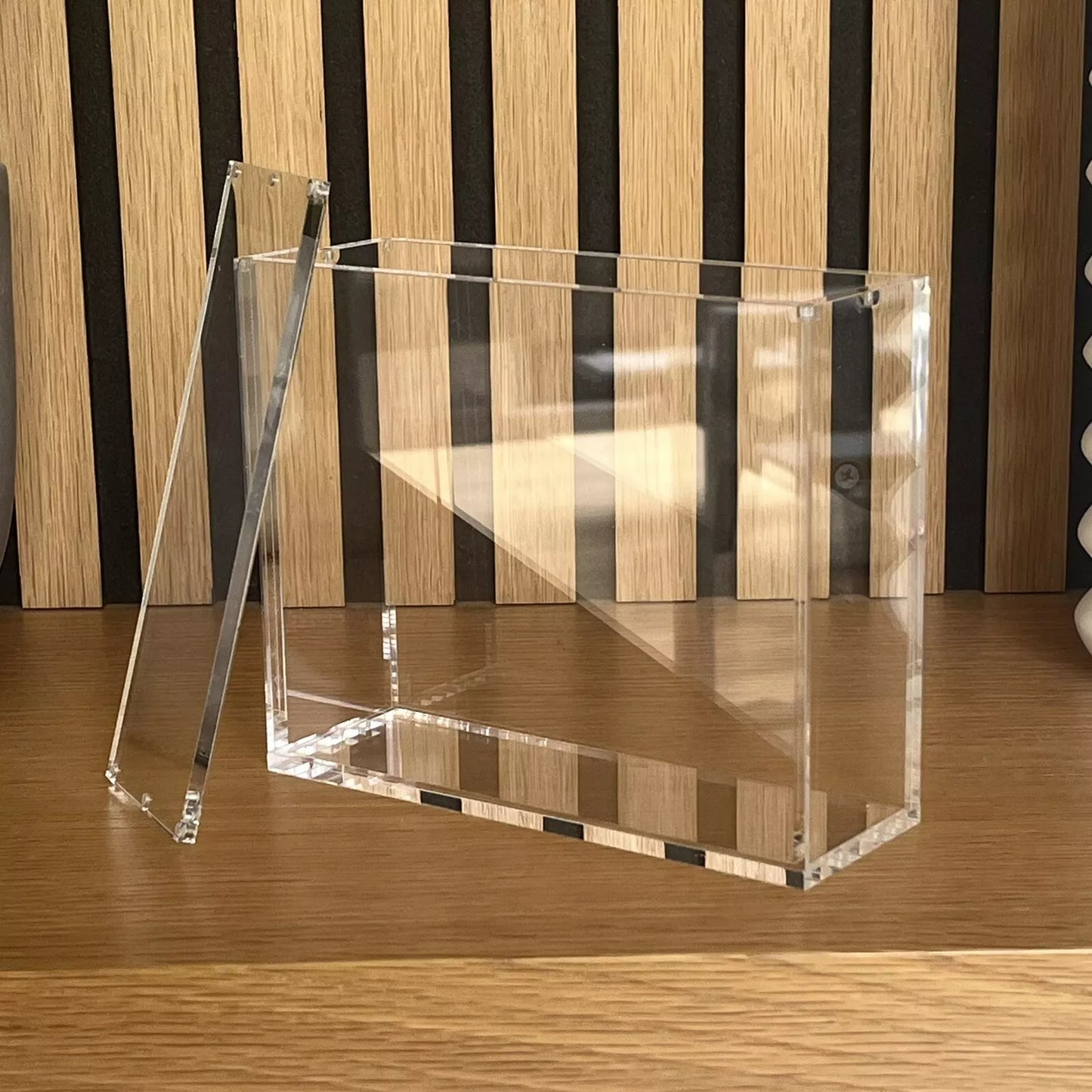 Premium Lucite Acrylic Display Case for Yu-Gi-Oh! 24 Pack Booster Box UV Resistant Magnetic Lid
