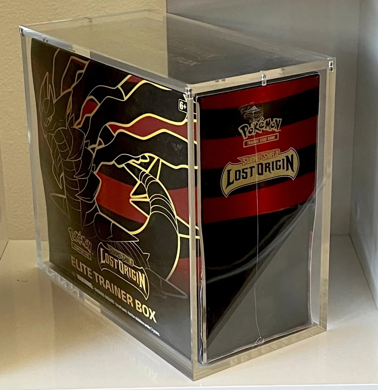 Premium Lucite Acrylic Display Case for Pokemon ETB Elite Trainer Box UV Resistant Magnetic