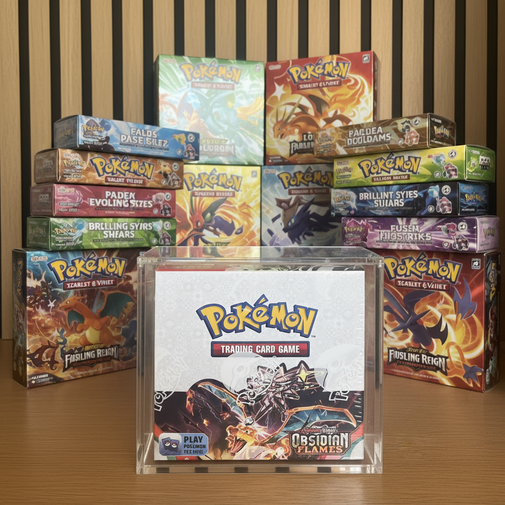 Pokémon Acrylic Case Collection | ETB & Booster Box Acrylic Display ...