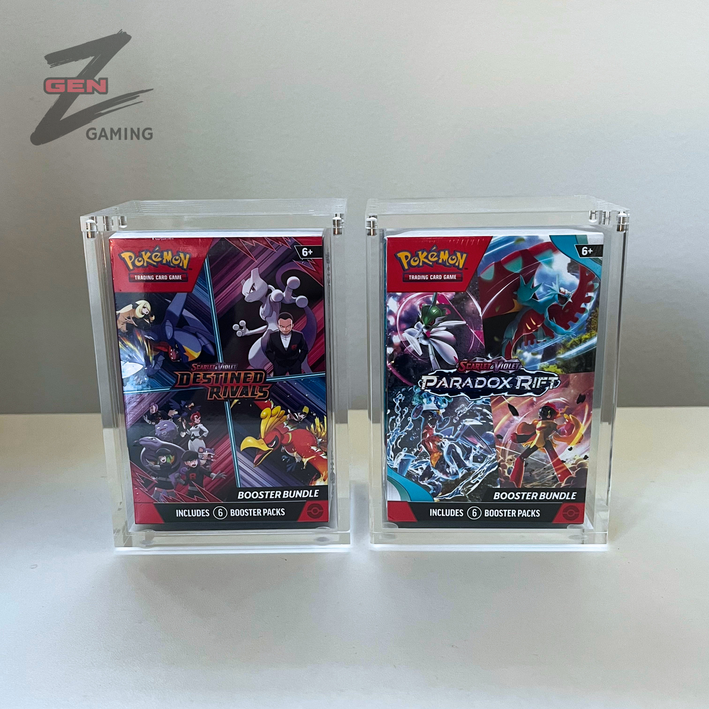 Pokemon Booster Bundle Acrylic Display Case for Display and Storage 99% UV Resistant Magnetic Lid