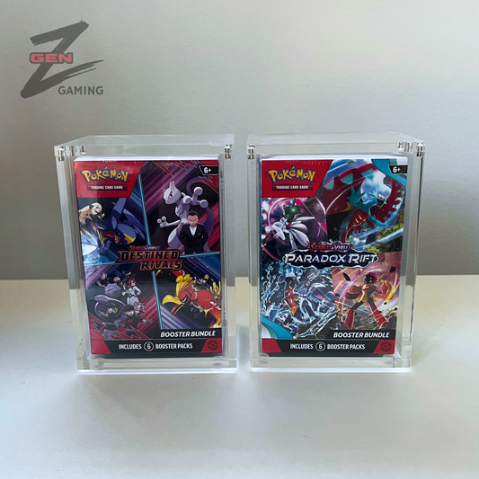 Pokemon Booster Bundle Acrylic Display Case for Display and Storage 99% UV Resistant Magnetic Lid
