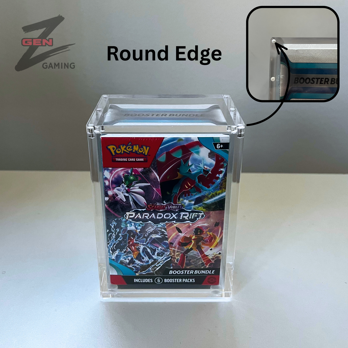 Pokemon Booster Bundle Acrylic Display Case for Display and Storage 99% UV Resistant Magnetic Lid