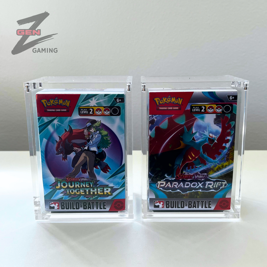 Pokemon Build & Battle Acrylic Display Case for Display and Storage 99% UV Resistant Magnetic Lid