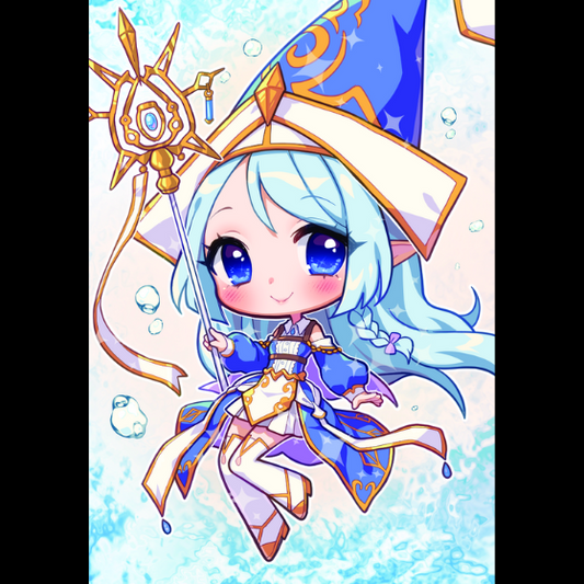 yugioh chibi card sleeves Yu-Gi-Oh! Fallen of Albaz Chibi Holographic Art Sleeves 50 Ct – GenZGaming