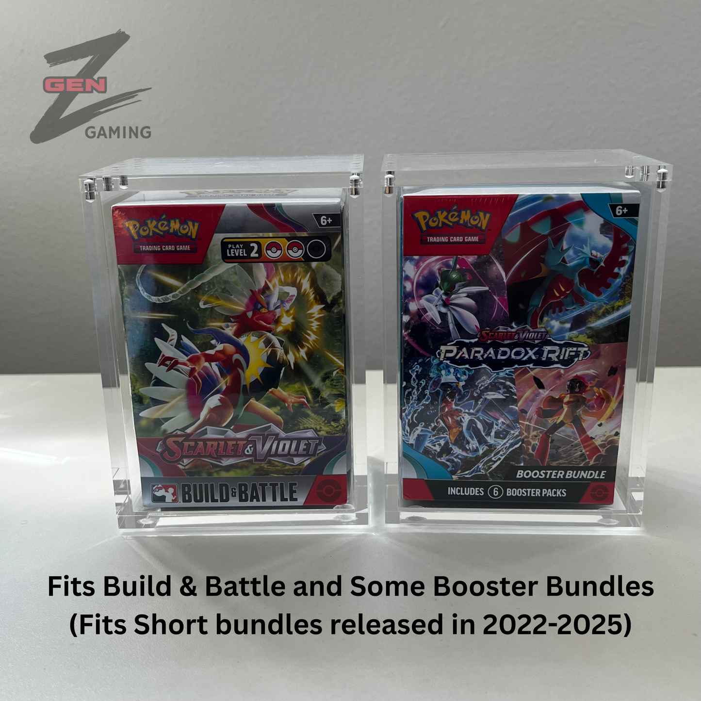 Pokemon Build & Battle Acrylic Display Case for Display and Storage 99% UV Resistant Magnetic Lid