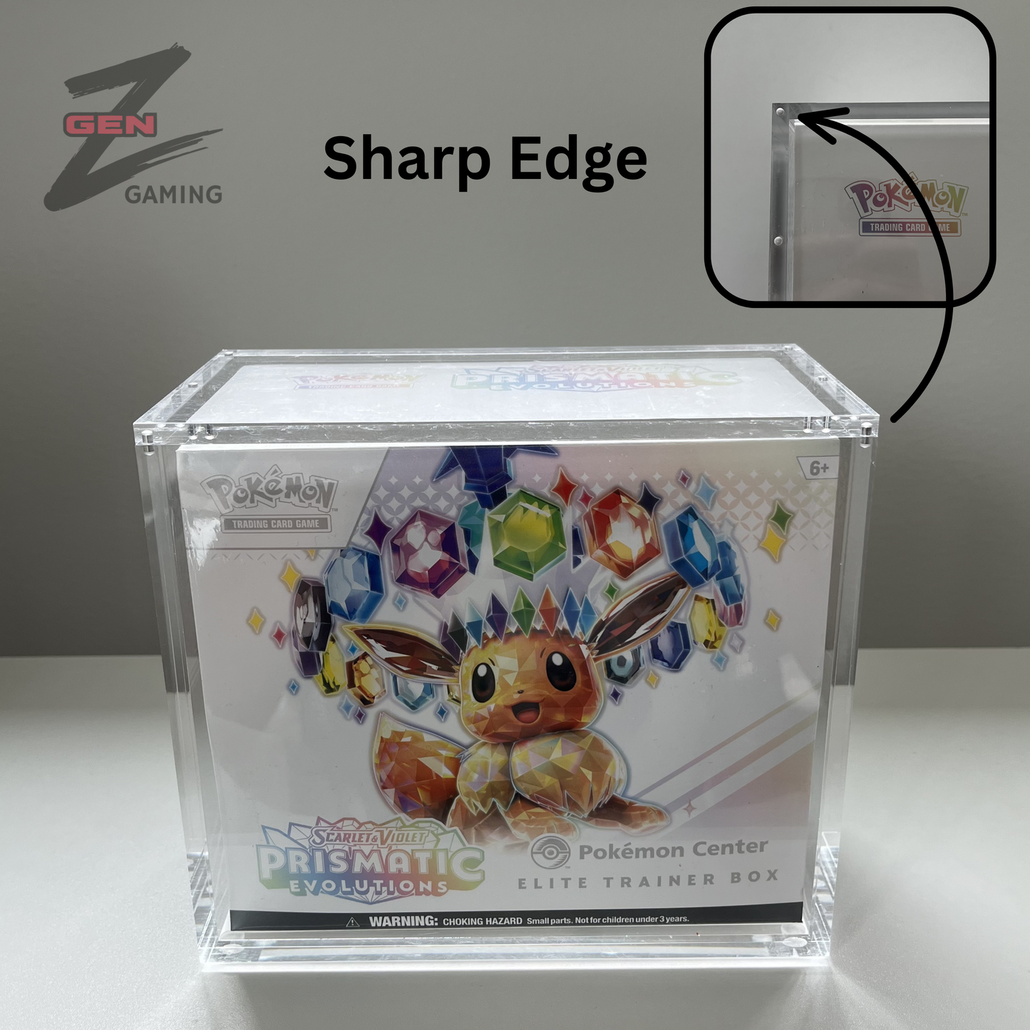 Pokemon ETB Acrylic Case for Elite Trainer Box Storage and Display 99% UV Resistant Magnetic Lid