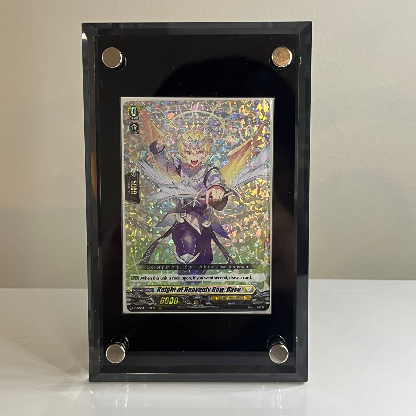 Acrylic Japanese Size Standing Screwdown Case Recessed fits Yu-Gi-Oh Vanguard