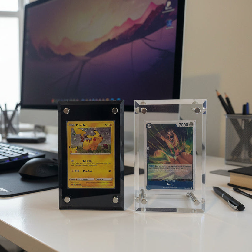 Acrylic Standard Size Standing Screwdown Case Recessed fits Pokemon Magic One Piece