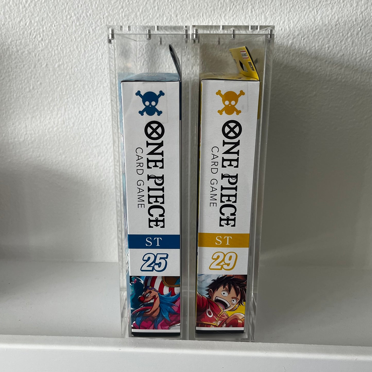 One Piece Starter Deck Acrylic Display Case for ST15-20, ST22-29 Display and Storage 99% UV Resistant Magnetic Lid