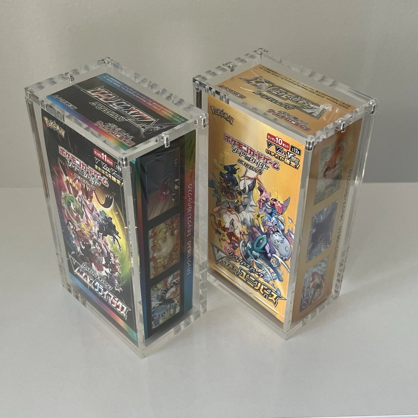 Premium Lucite Acrylic Display Case for Pokemon High Class Booster Box UV Resistant Magnetic Lid
